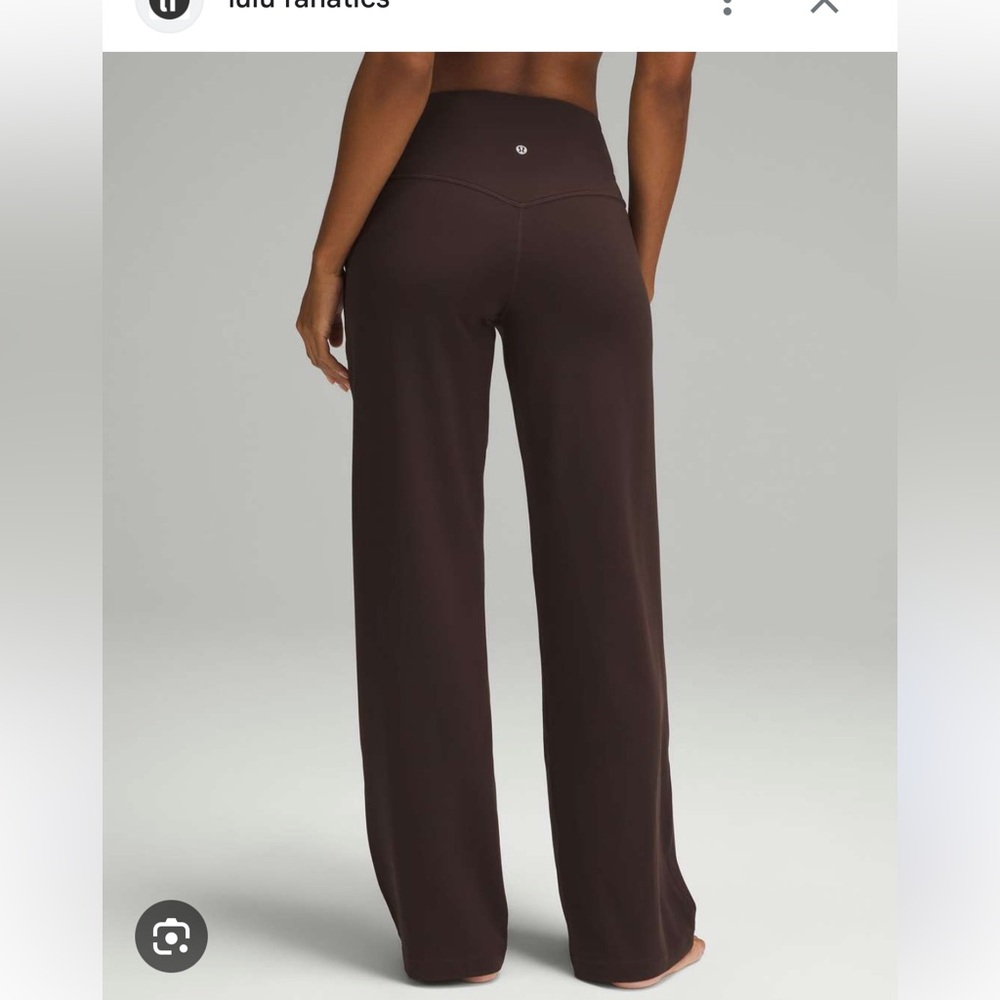 Lululemon align wide leg in espresso size 0